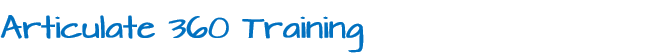 Articulate 360 Training