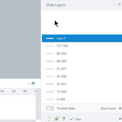 Renaming a layer in the Layers panel