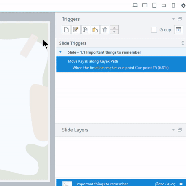Demonstrates copying and pasting the trigger, and editing the new trigger.